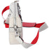 Christian Louboutin Ruby Town Messenger Bag Light Gray Red Jacquard